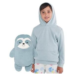 Cubcoats Hoodie Sz 3T Light Blue Soa the Sloth Toddler Hooded Sweatshirt Stuffy